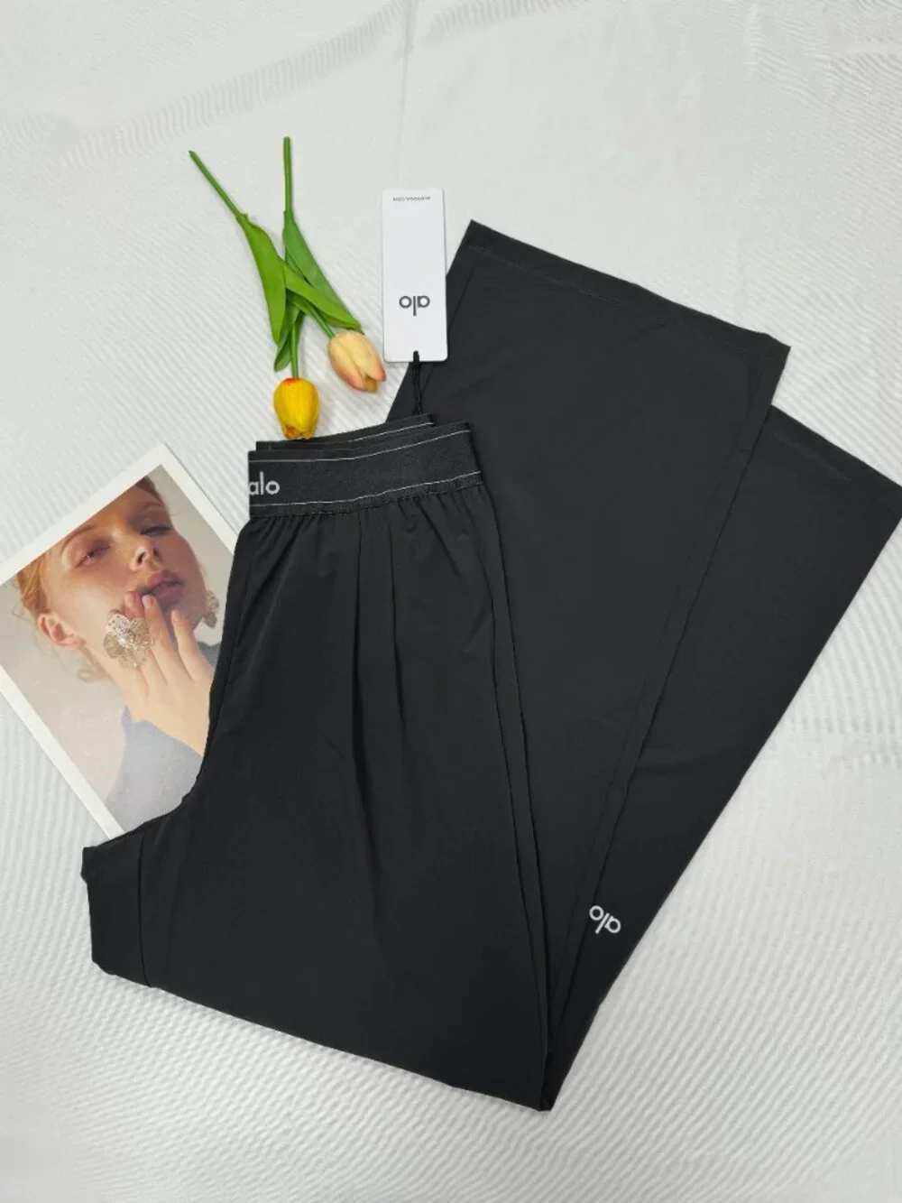 NWT ALO Yoga ππ Women's Dark Grey Suit Up Pants - Regular | Authentic - Picture 6 of 9